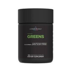 Livingood Daily Greens bottle-front image for convenient daily greens on-the-go