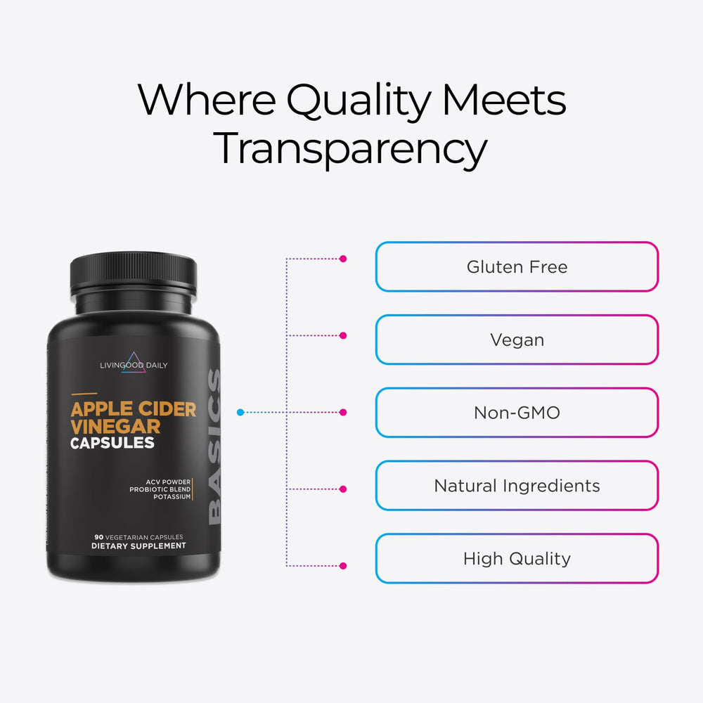 Livingood Daily vegan, non-GMO, gluten-free label for clean nutrition.