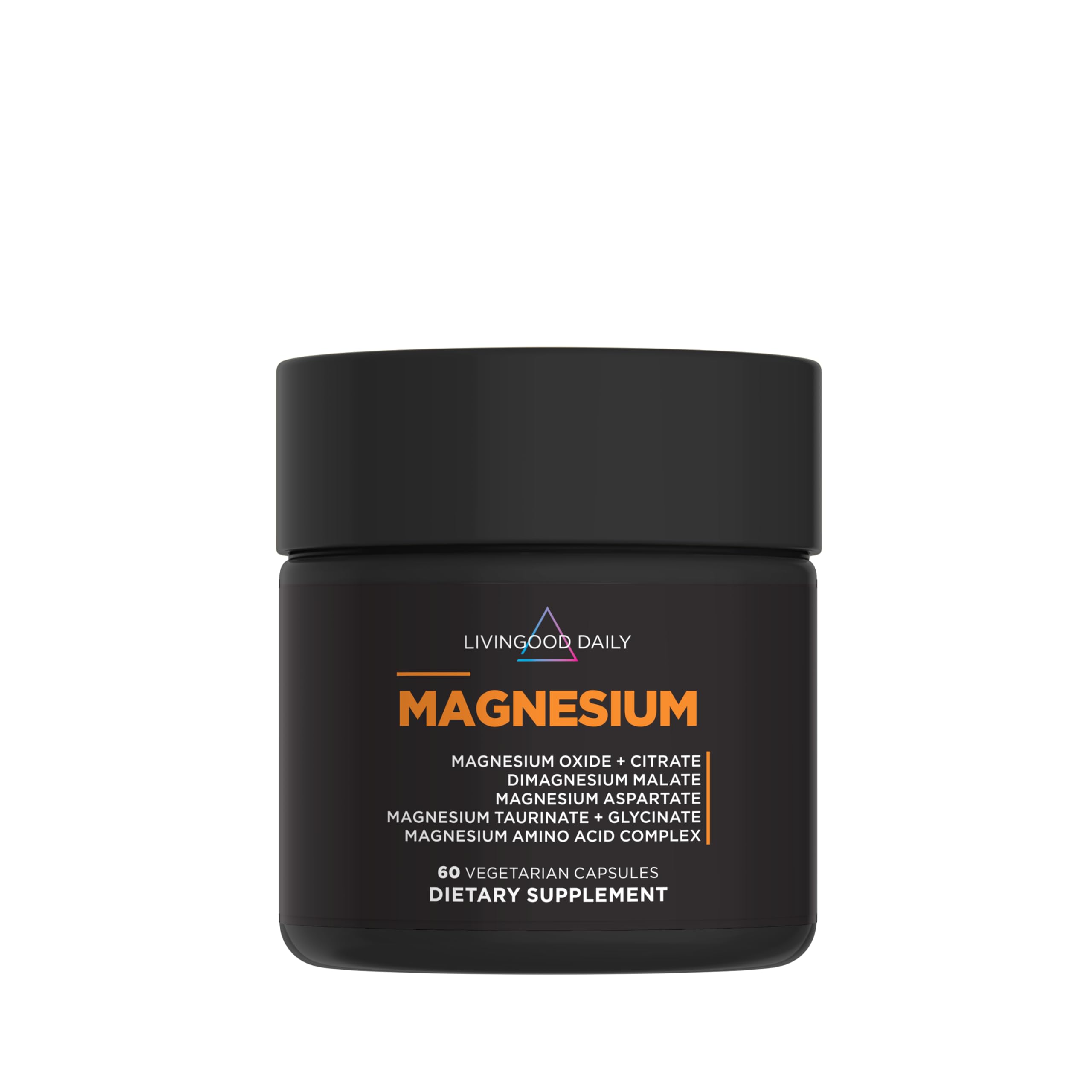 Livingood Daily Magnesium bottle front for daily wellness.