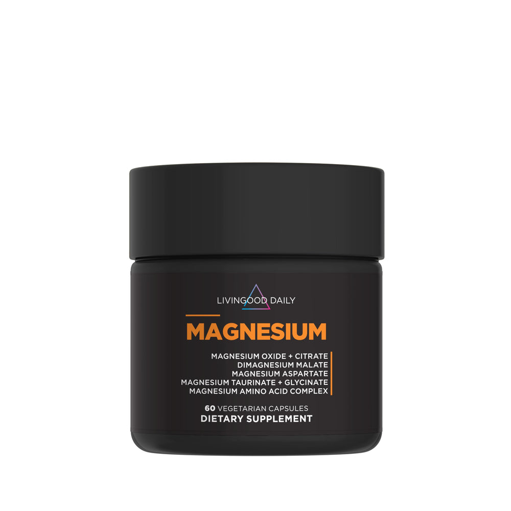 Livingood Daily Magnesium bottle front for daily wellness.