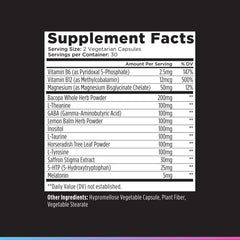 Livingood Daily Mood Support bottle on kitchen counter emphasizes convenient twice-daily dosage.