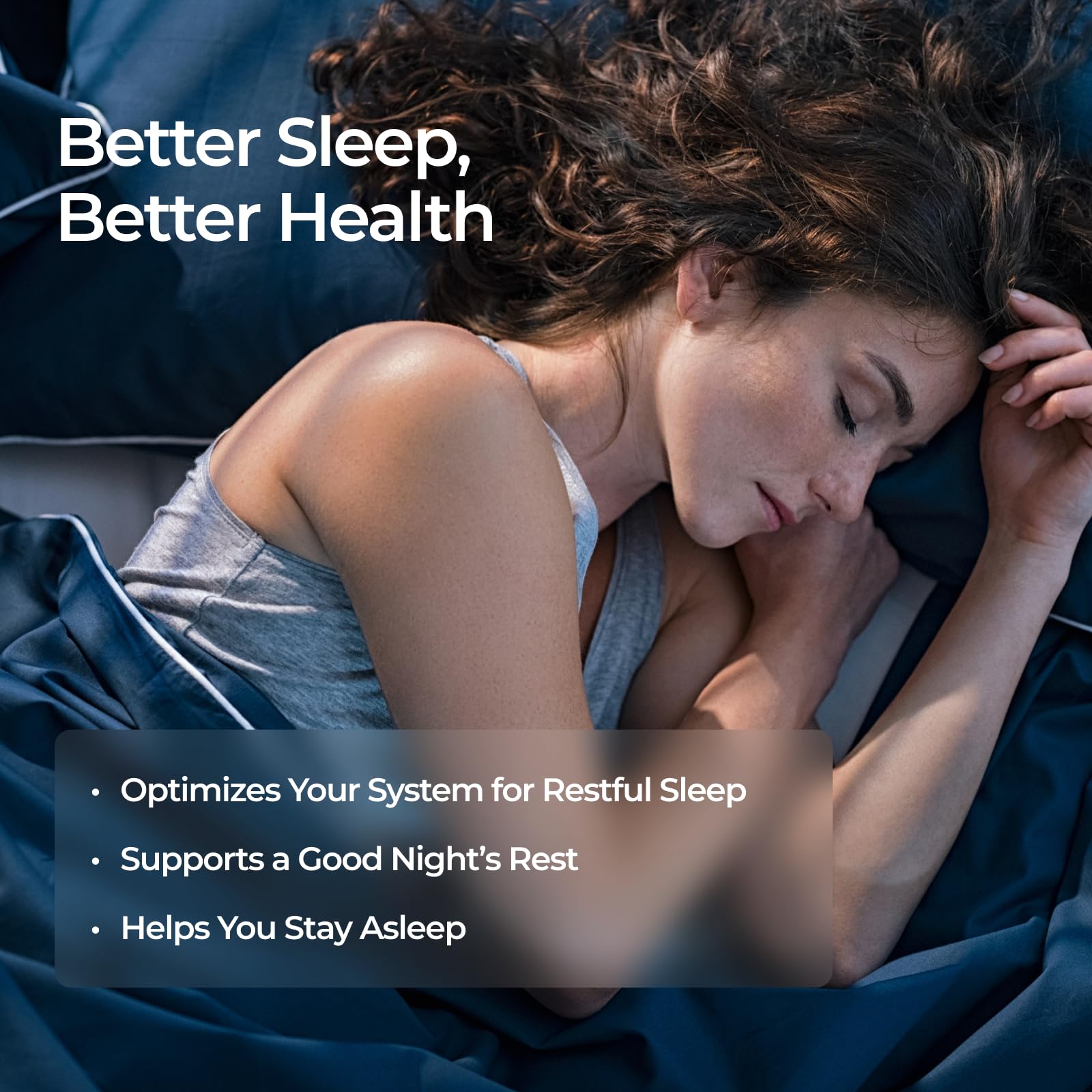Livingood Daily Sleep Support label detail highlights vegan and gluten-free claims