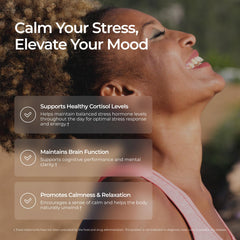 Close-up of Livingood Daily Stress Support capsules, vegan and gluten-free