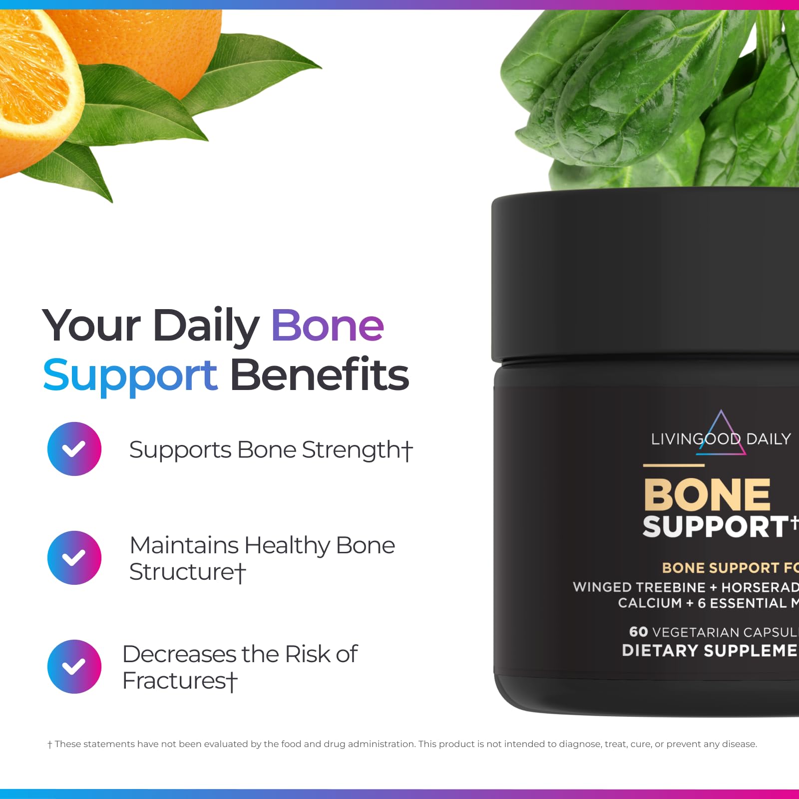 Livingood Daily vegetarian capsules emphasize plant-based minerals for adults