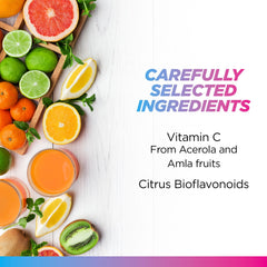 Livingood Daily Vitamin C featuring acerola and amla extracts emphasizes real-food ingredients.