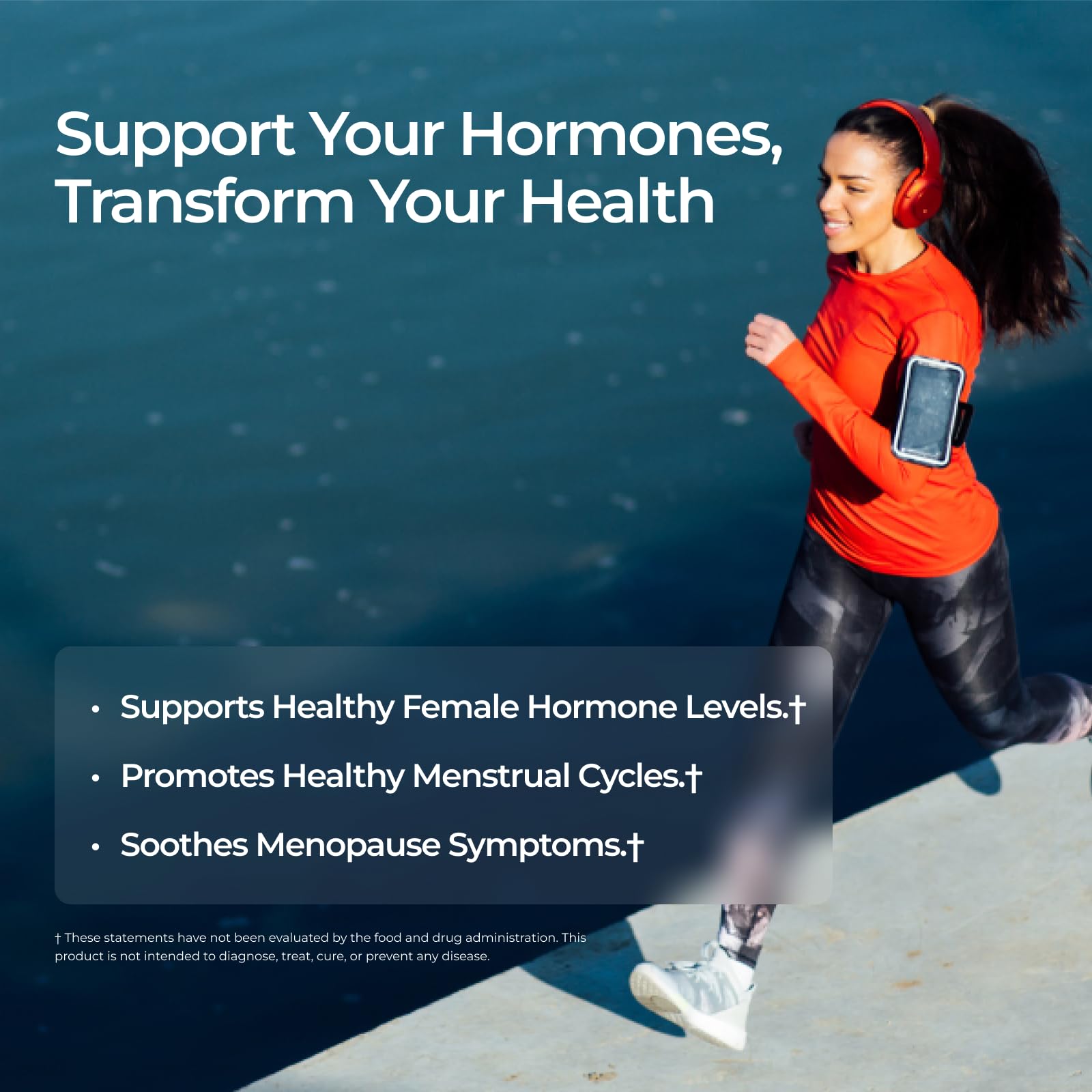 Livingood Daily Women’s Hormone Support capsules opened into a smoothie for easy daily use.