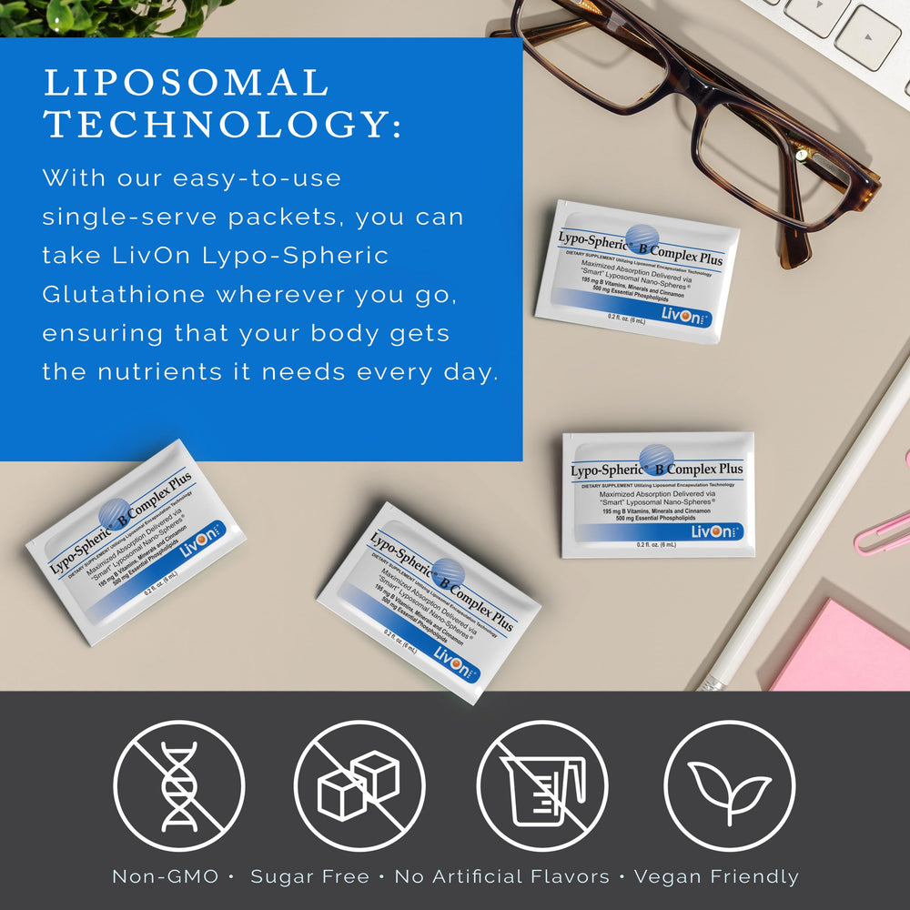 LivOn on-the-go shot with packets in pocket for daily use