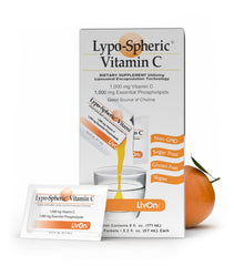 LivOn Lypo-Spheric Vitamin C packets on the go may support daily immune routines.