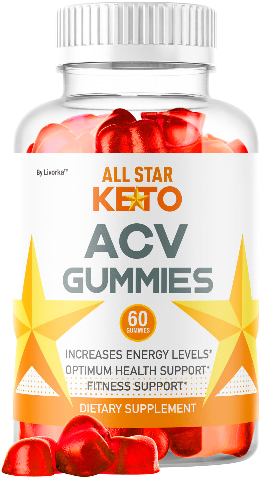 LIVORKA All Star Keto Gummies front view for daily keto-friendly snacking