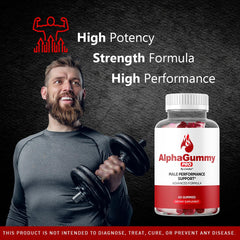 LIVORKA Alpha Gummy Pro men packaging front conveys official supplement status and three-pack value.
