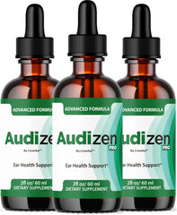 LIVORKA Audizen Pro drops 3-pack bottles ready for daily ear wellness