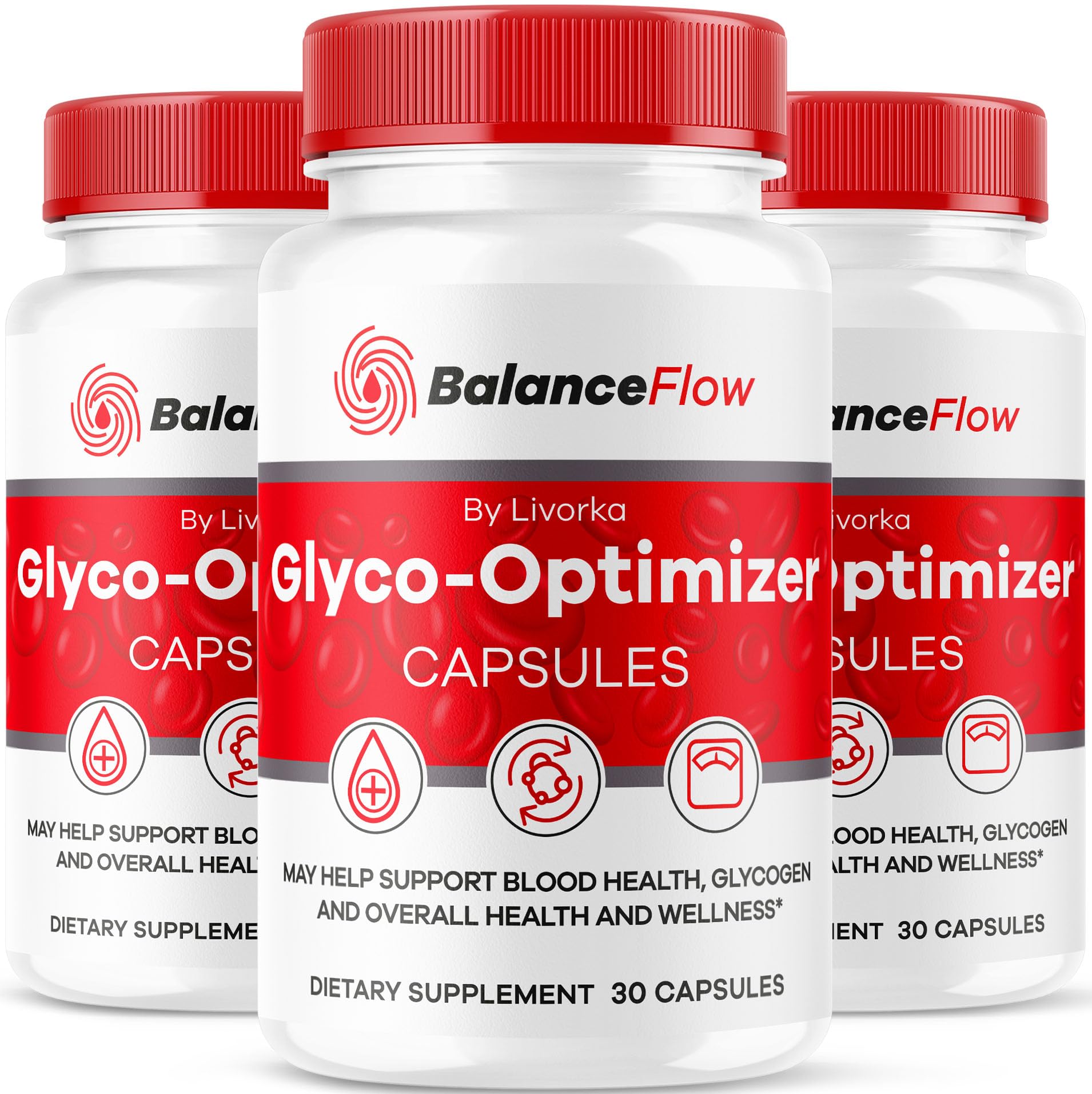 LIVORKA Balance Flow bottle with capsules ready for daily use
