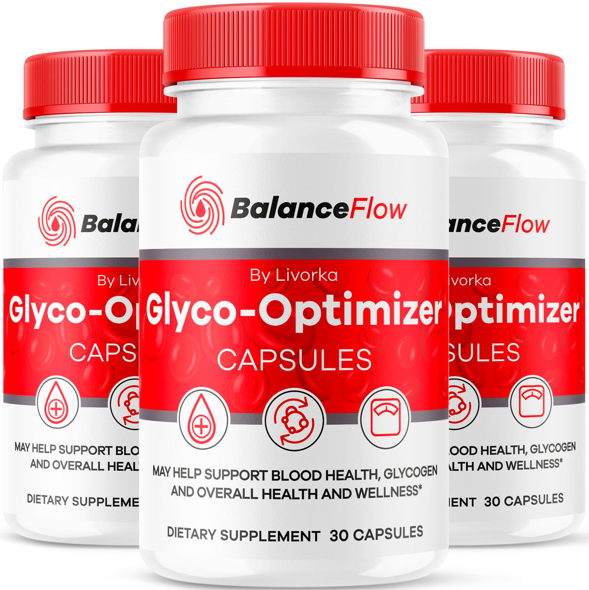LIVORKA Balance Flow bottle with capsules ready for daily use