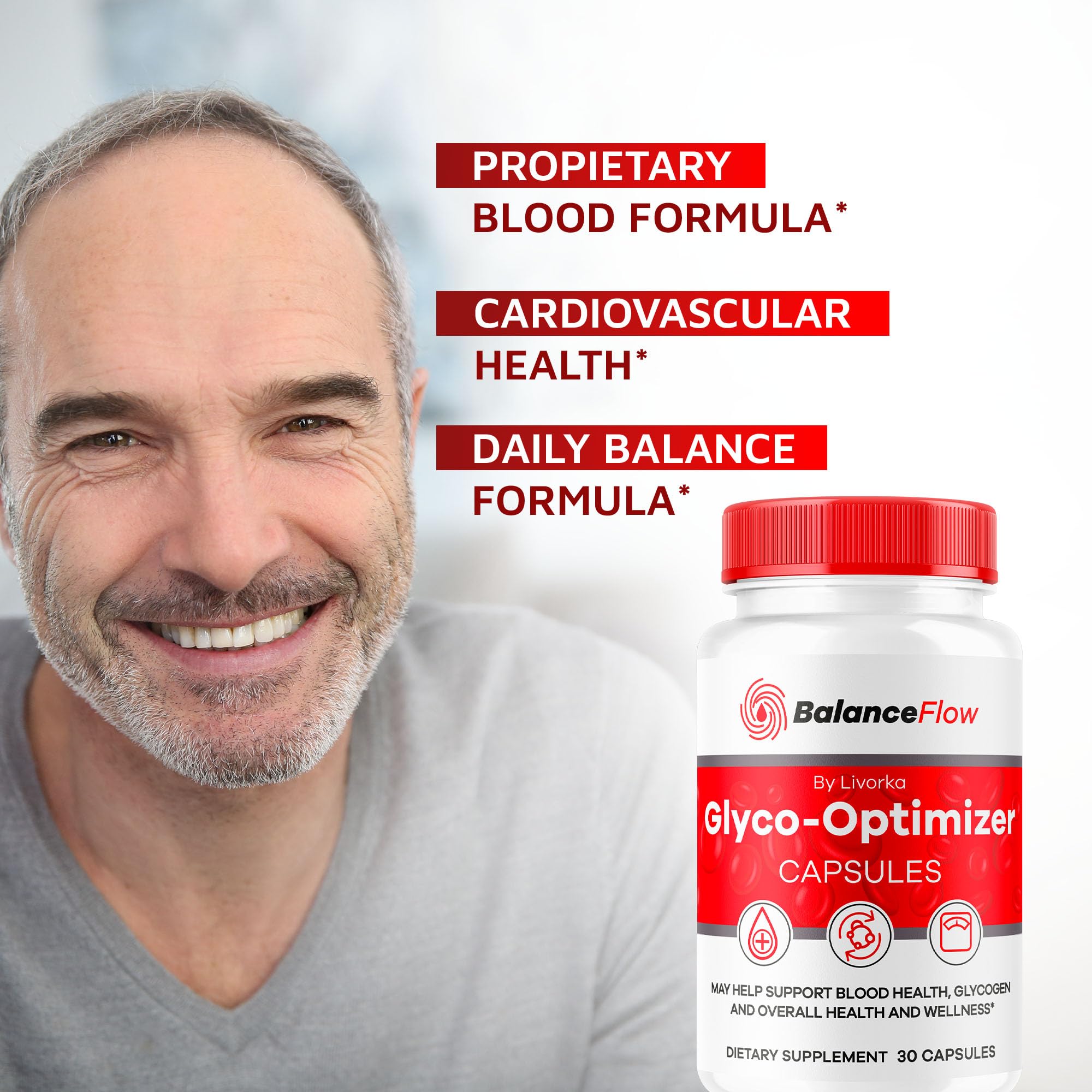 LIVORKA Balance Flow capsules close-up for easier daily routine