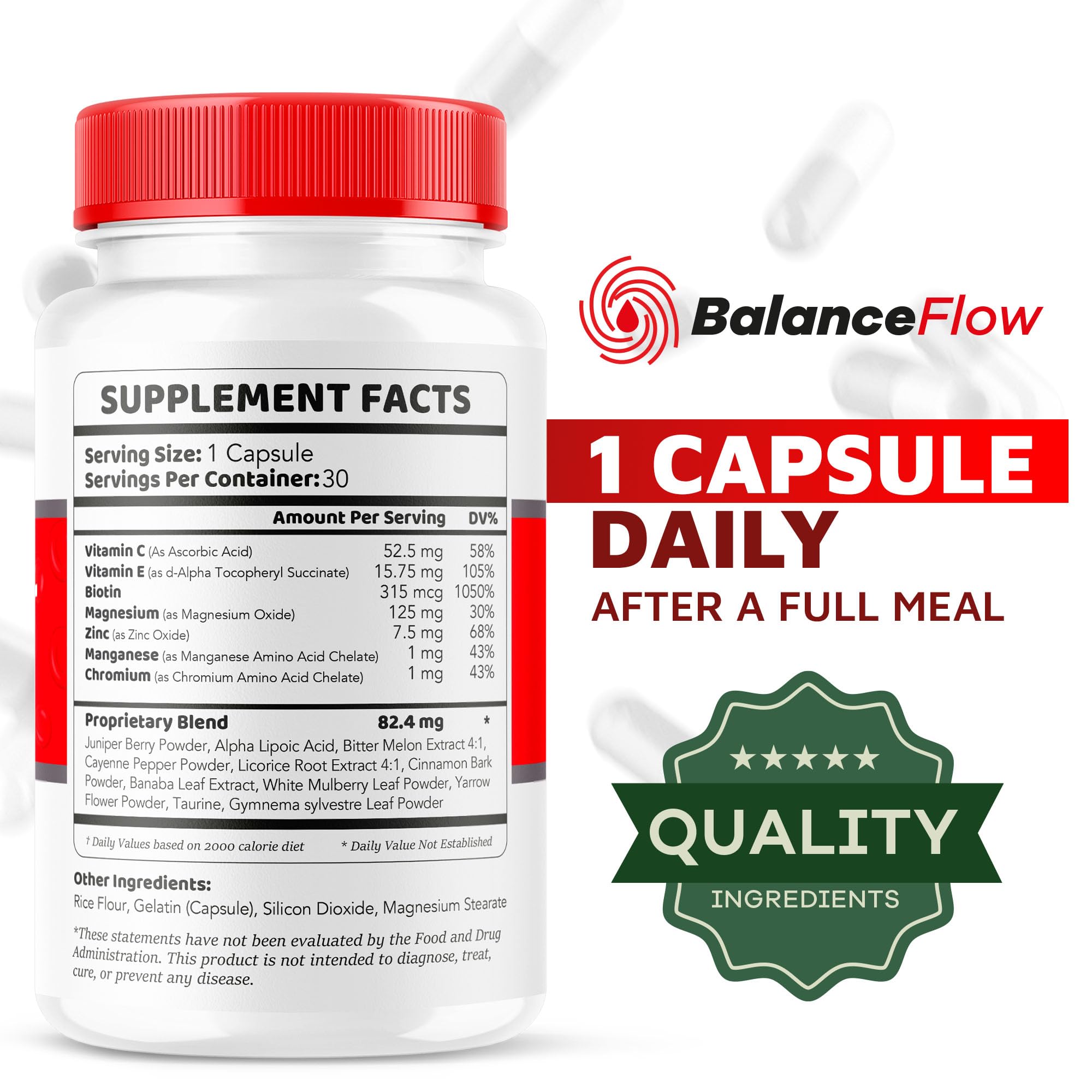 LIVORKA Balance Flow packaging back shows dosage directions for easy planning