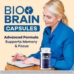 LIVORKA Bio Brain Capsules bottle side view highlighting compact daily dose