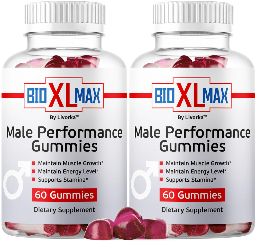 LIVORKA Bio XL Max Gummies 2-pack front view, convenient energy support for daily routines.