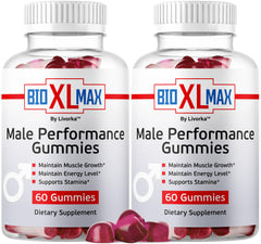 LIVORKA Bio XL Max Gummies 2-pack front view, convenient energy support for daily routines.