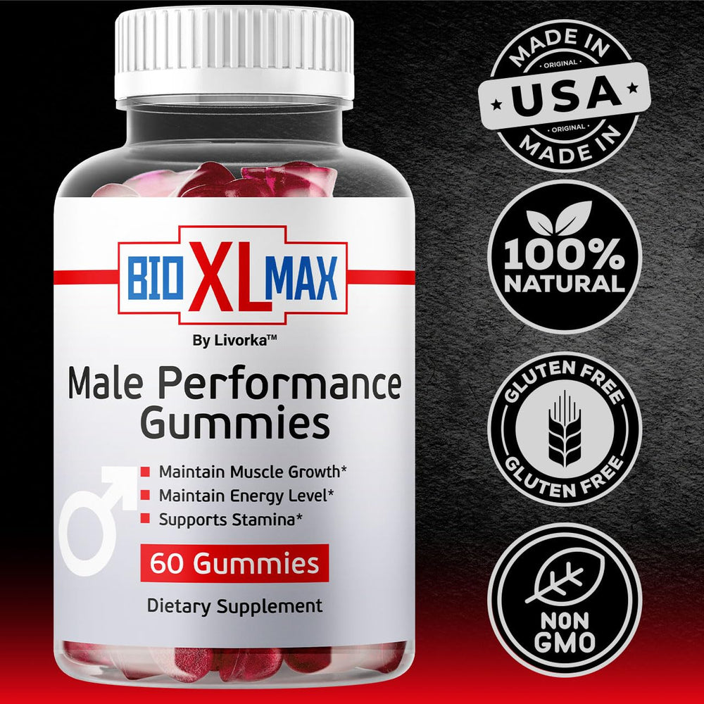 LIVORKA Bio XL Max Gummies in hand, soft biteables for energy during busy days.