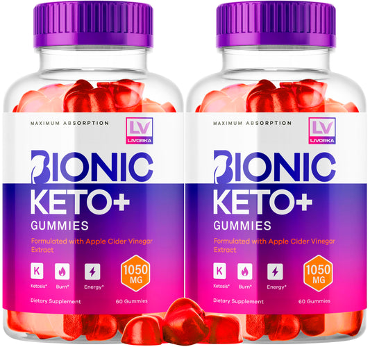 LIVORKA Bionic Keto ACV Gummies bottle for easy daily supplementation