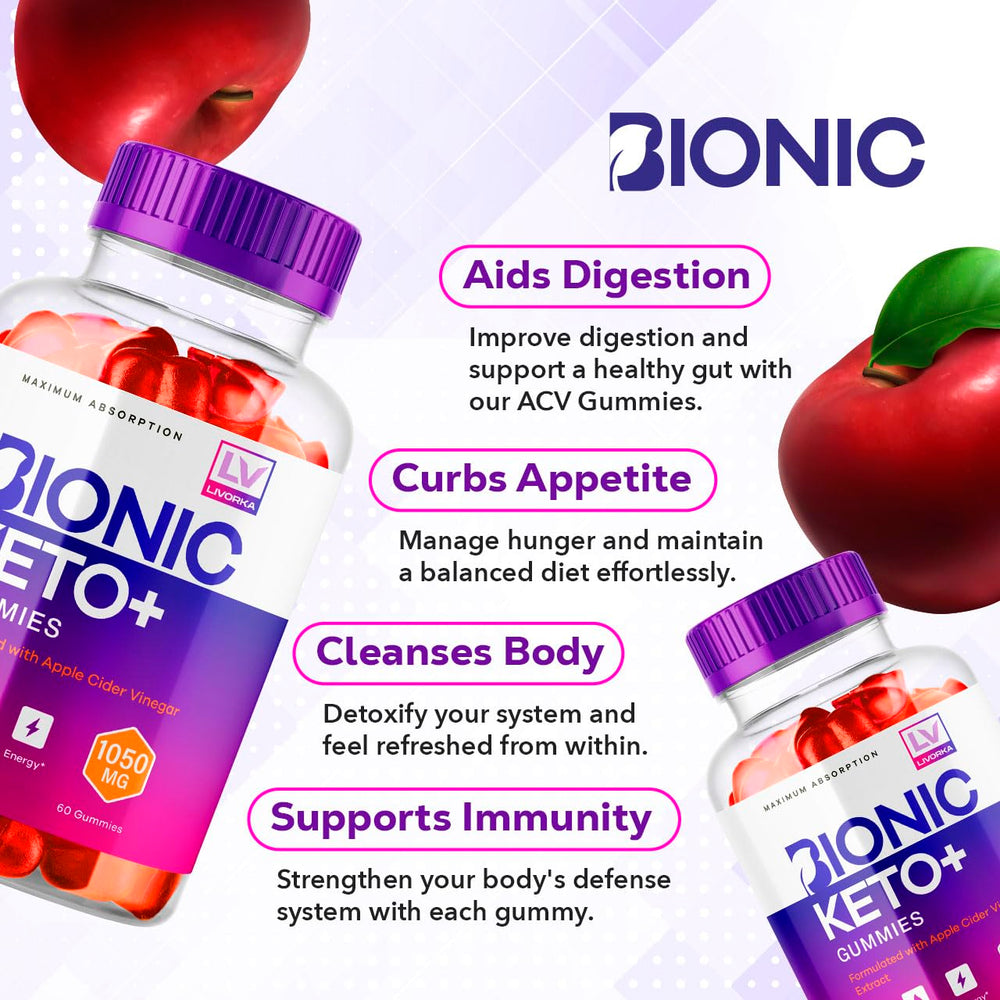 LIVORKA Bionic Keto ACV bottle label highlights natural ingredients