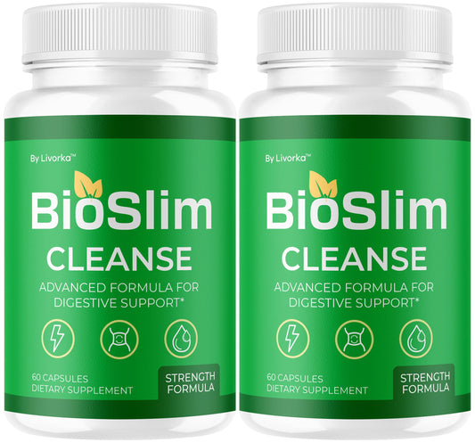 LIVORKA BioSlim Cleanse capsules bottle for daily digestive support.