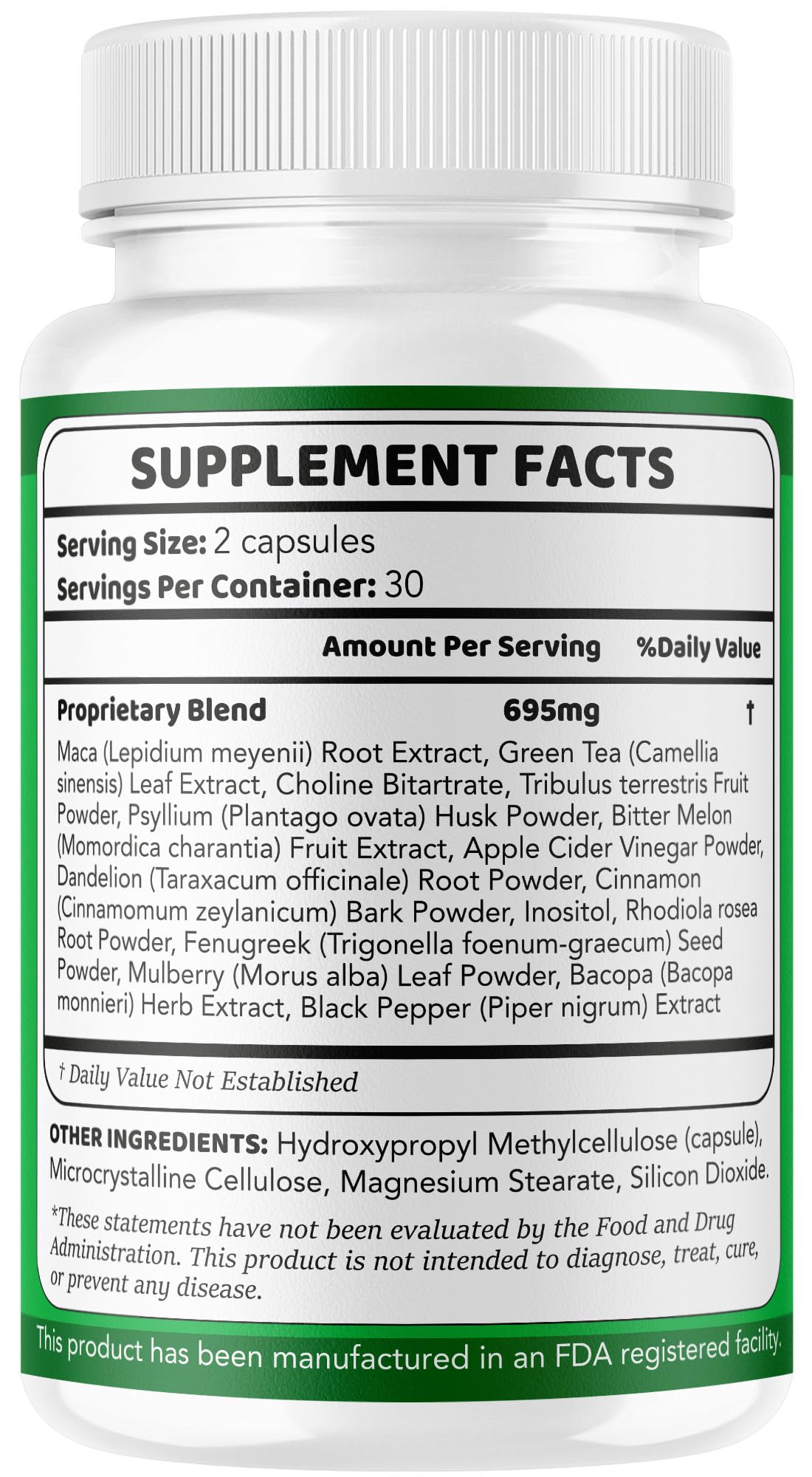 Nutrition facts panel visible on BioSlim Cleanse bottle.
