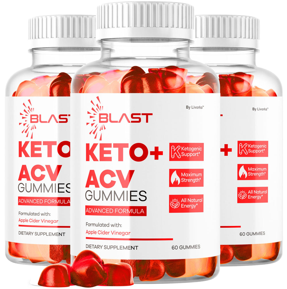 LIVORKA Blast Keto ACV Gummies bottle front showing premium packaging and easy daily use.
