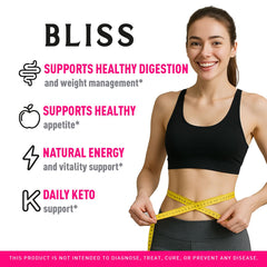 LIVORKA Bliss Keto ACV Gummies bottle back with ingredients and directions