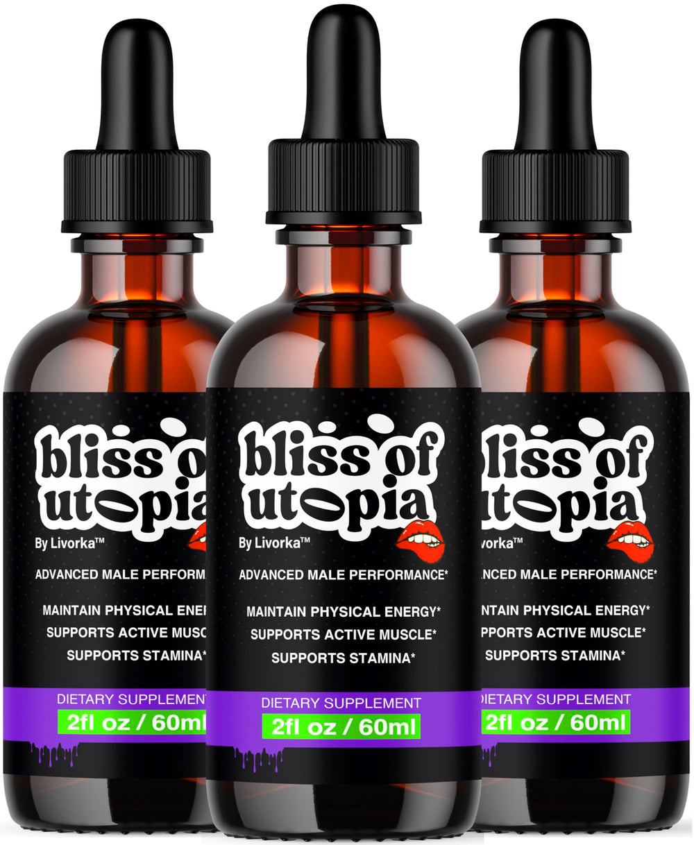 Livorka Bliss of Utopia Drops bottle front view for daily energy support.