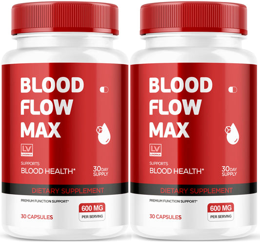 LIVORKA Blood Flow Max bottle in a two-pack set for daily wellness