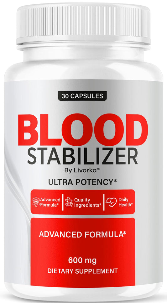 LIVORKA Blood Stabilizer bottle front view for daily supplementation.