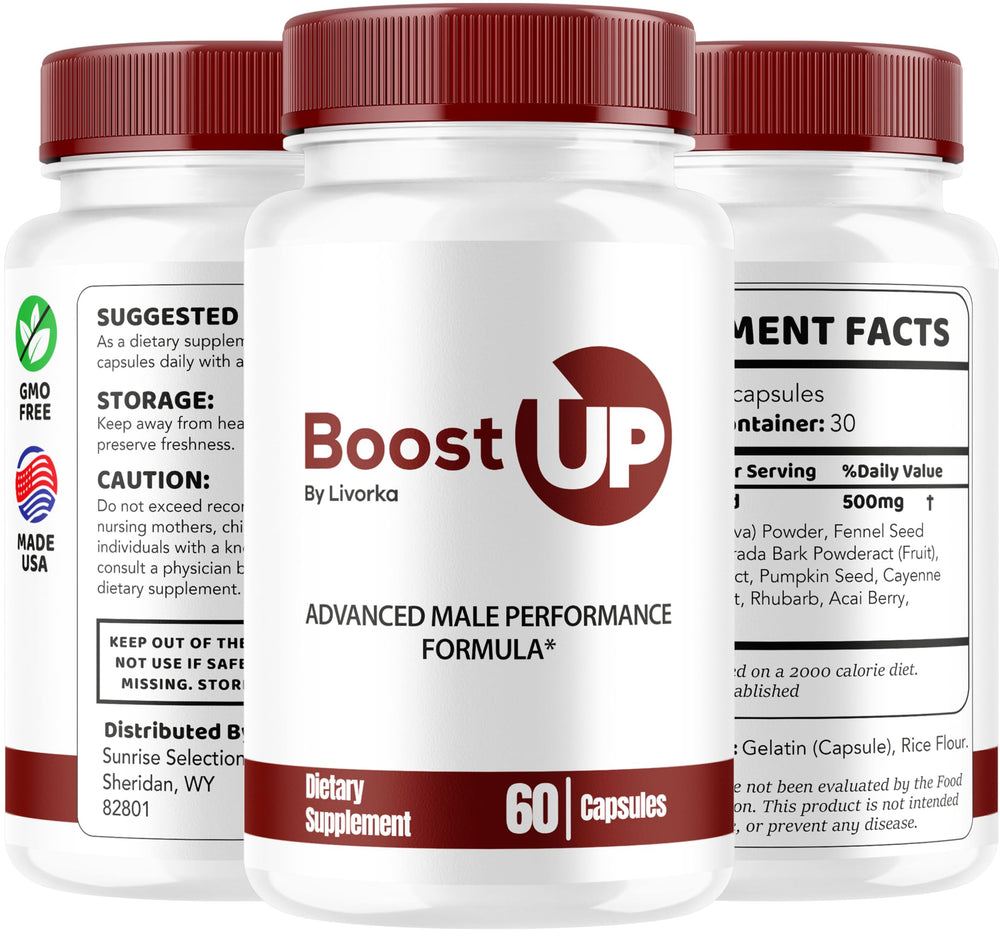 LIVORKA Boost Up packaging box highlights premium branding and clarity.