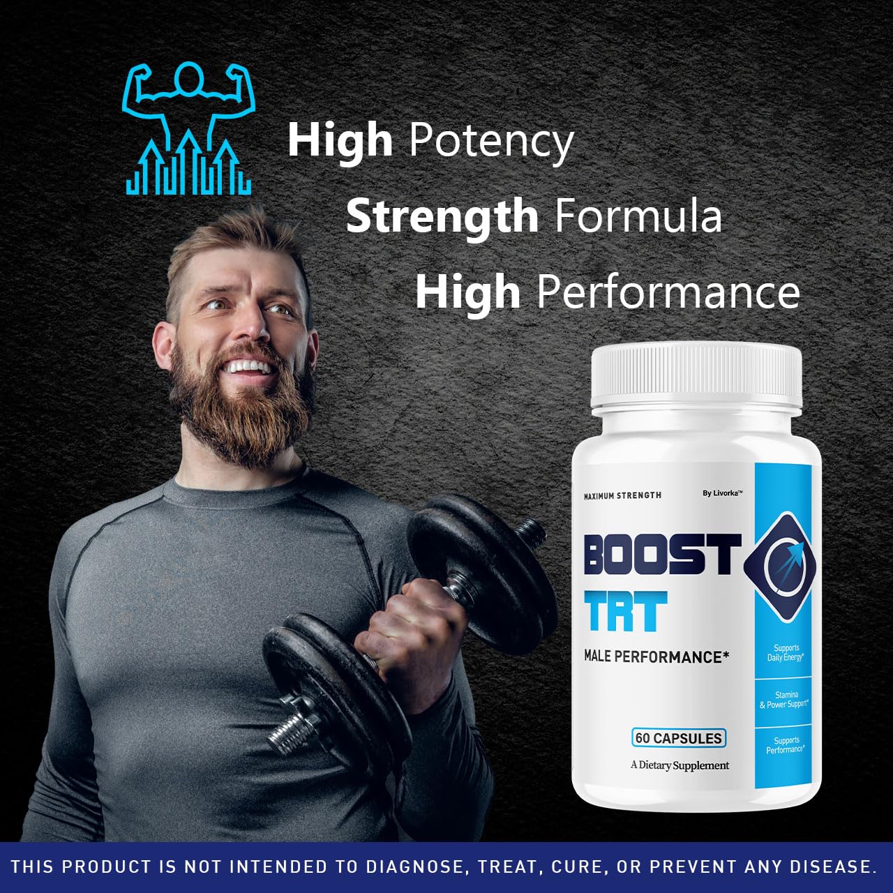 Two-pack display of LIVORKA BoostTRT for steady daily support.