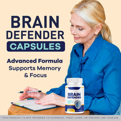 Close-up of LIVORKA Brain Defender capsules showing easy-to-swallow form