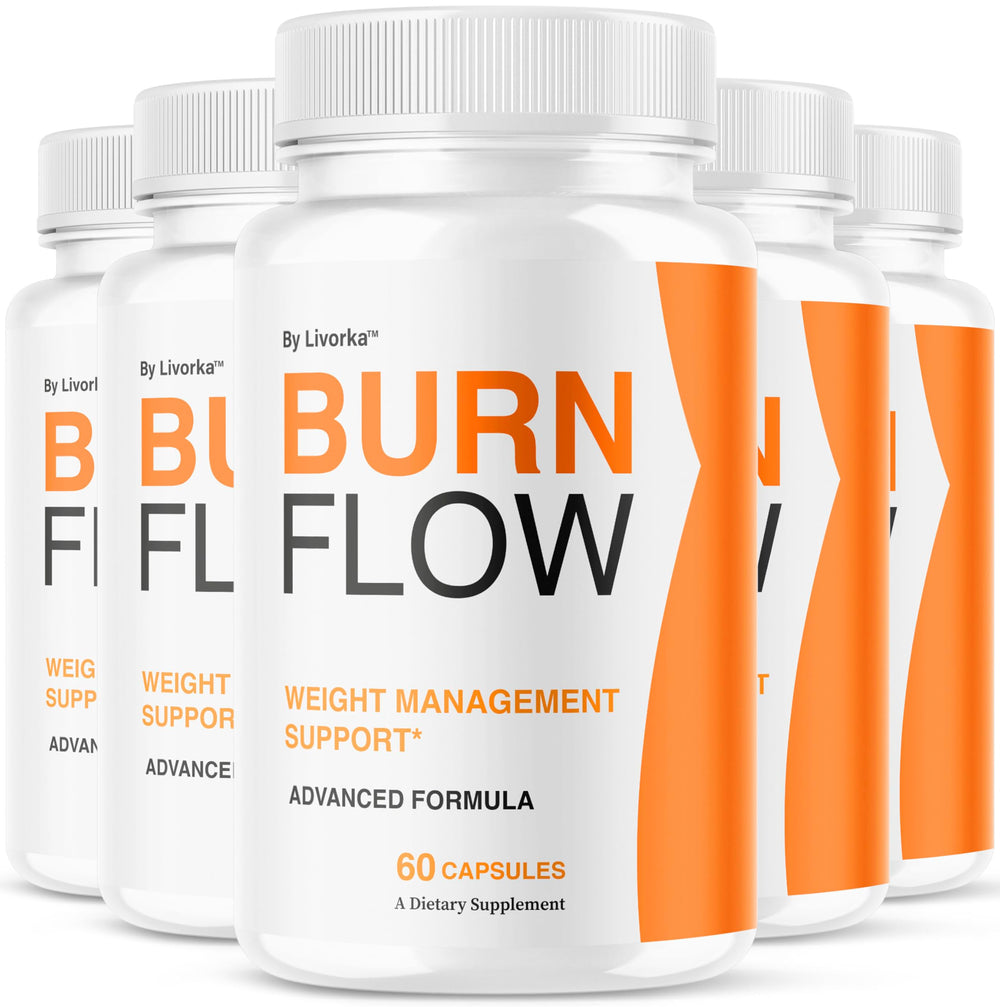 LIVORKA Burn Flow bottle on a clean surface signaling digestive support
