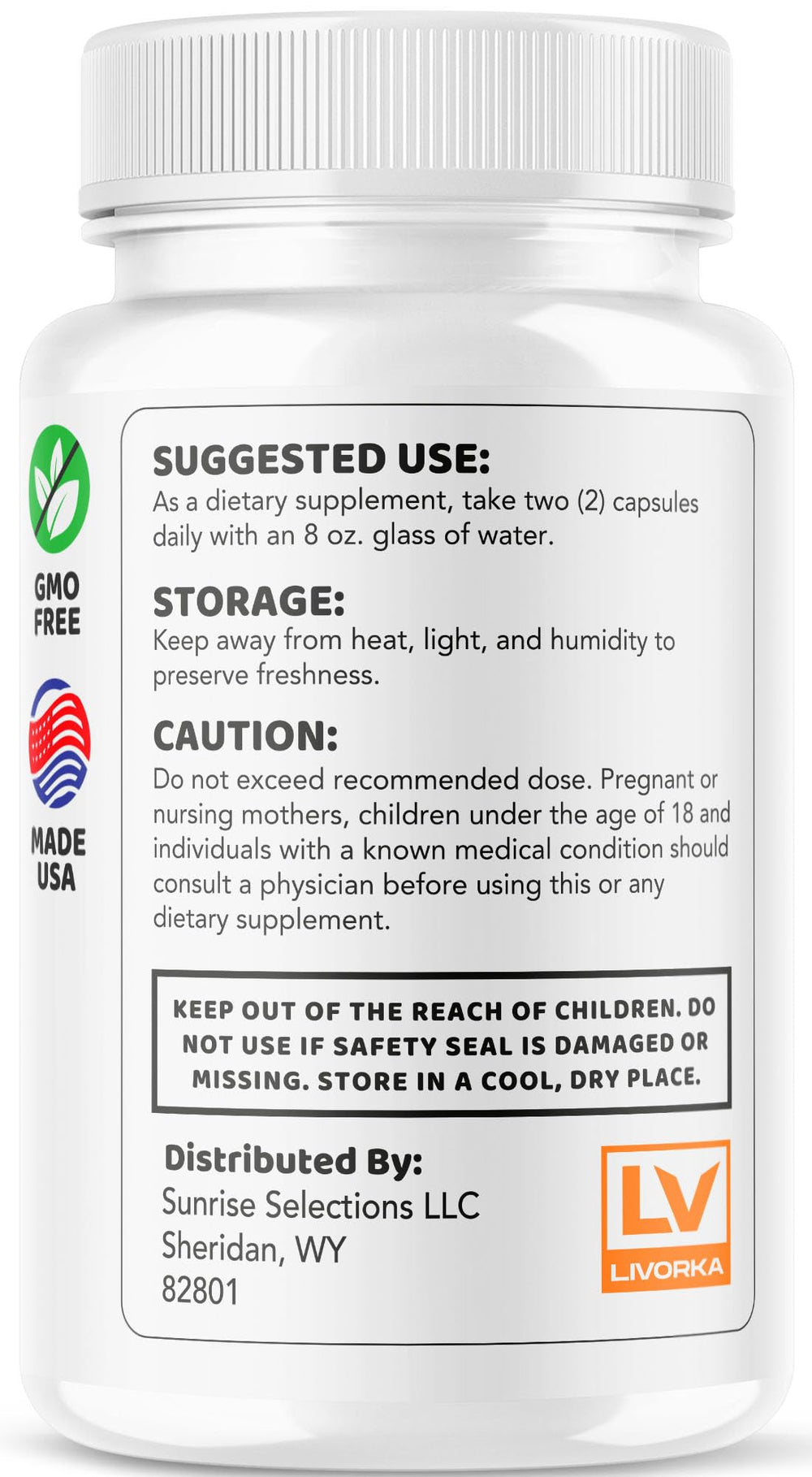 LIVORKA Burn Flow label detail emphasizes advanced formula ingredients.