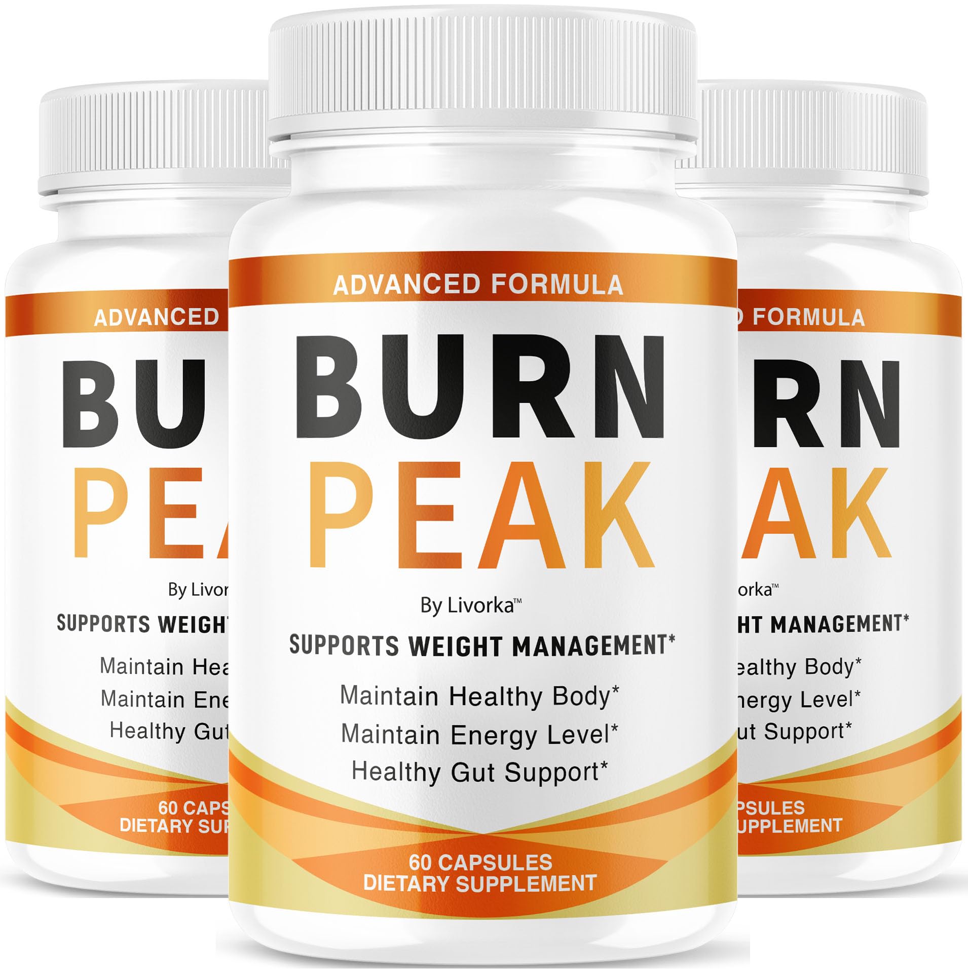 LIVORKA Burn Peak capsules bottle for daily wellness support and simple routine