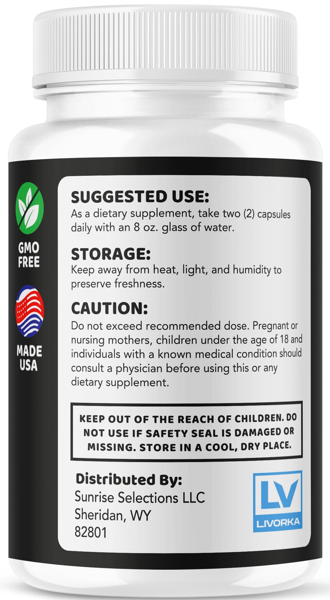 LIVORKA Cialix bottle label detail for trust and transparency