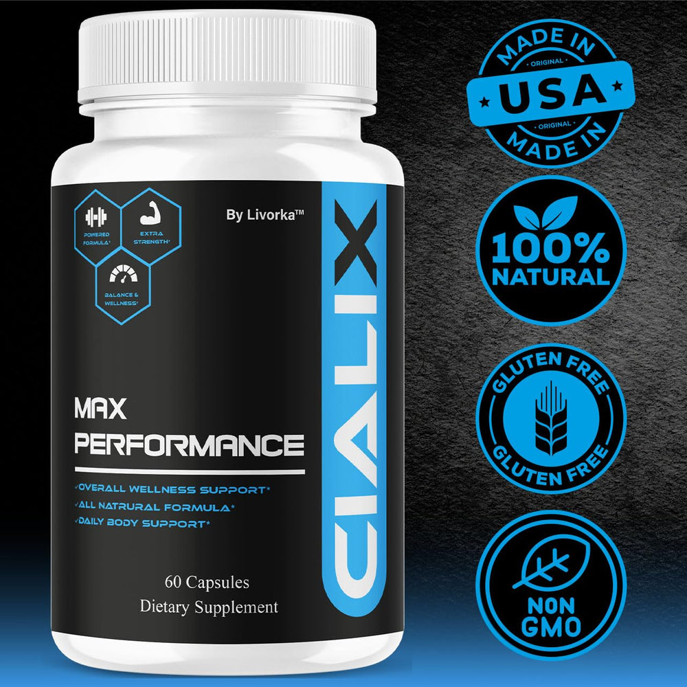 LIVORKA Cialix maximum-strength capsules on bottle