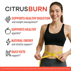 Citrus Burn capsules on a clean surface for easy daily intake