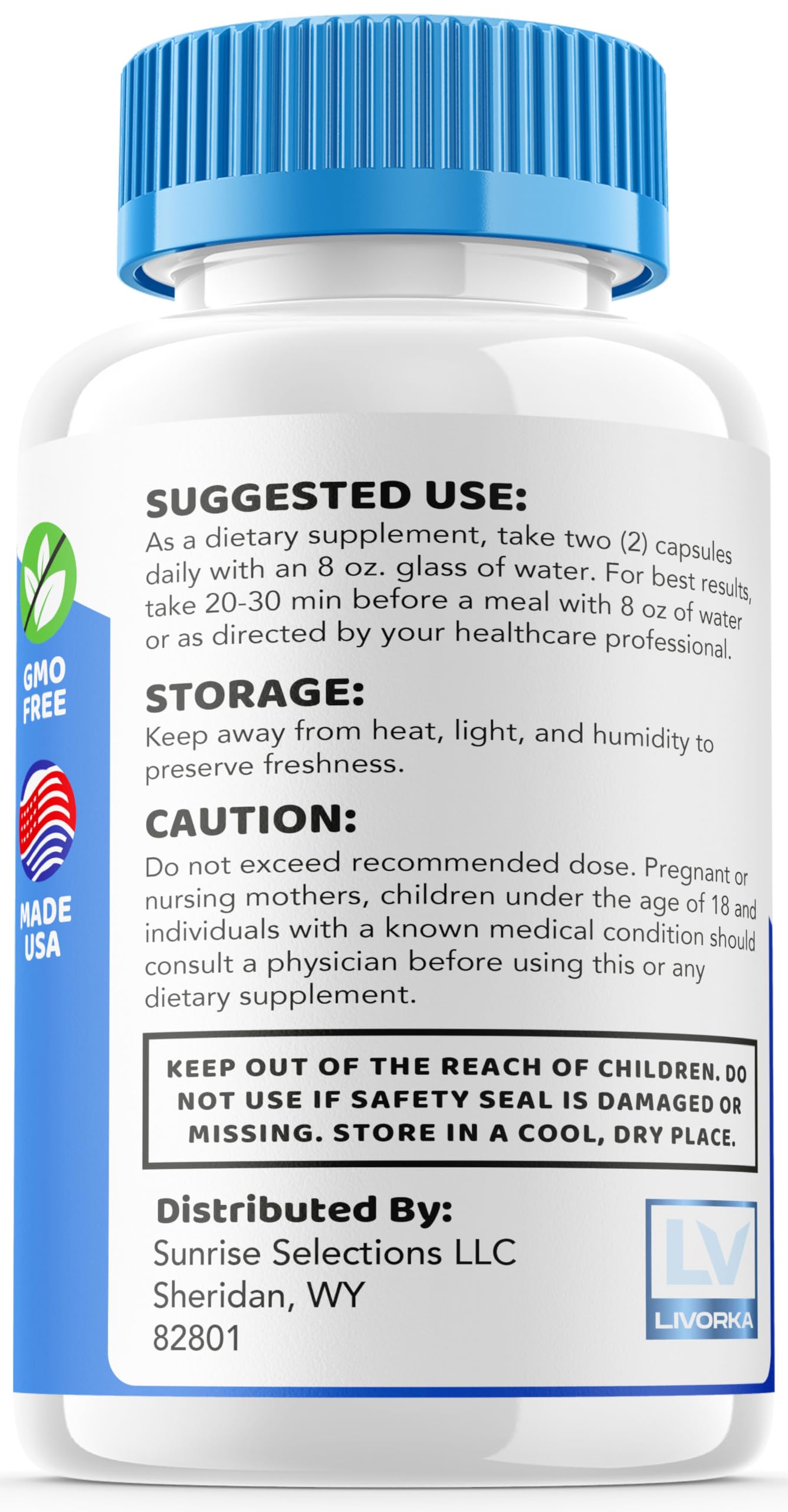 LIVORKA Cognicare Pro vial open suggesting easy access to capsules