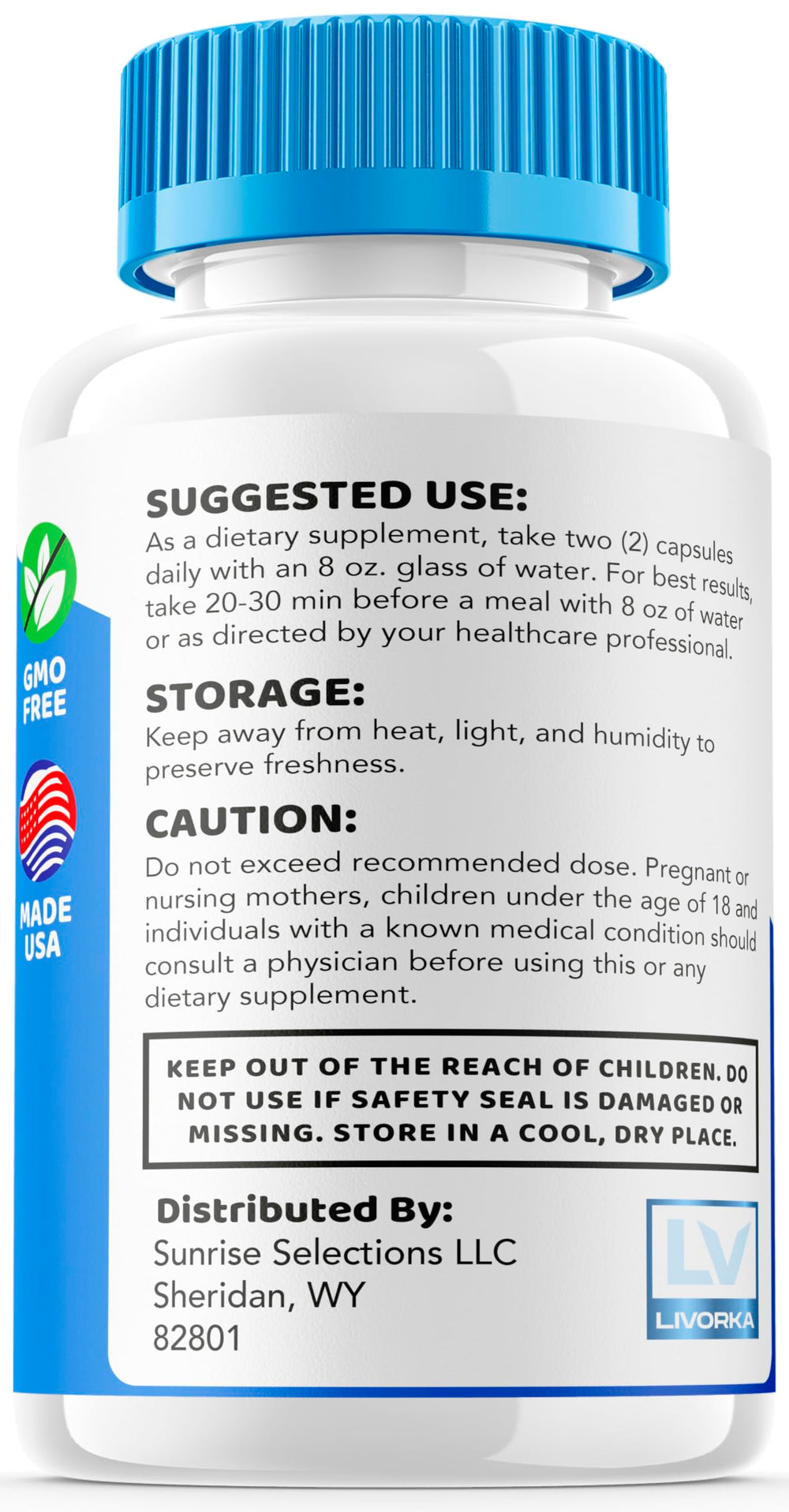LIVORKA Cognicare Pro vial open suggesting easy access to capsules
