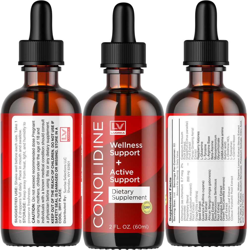 Measuring a daily dose from the LIVORKA Conolidine Drops dropper for consistency