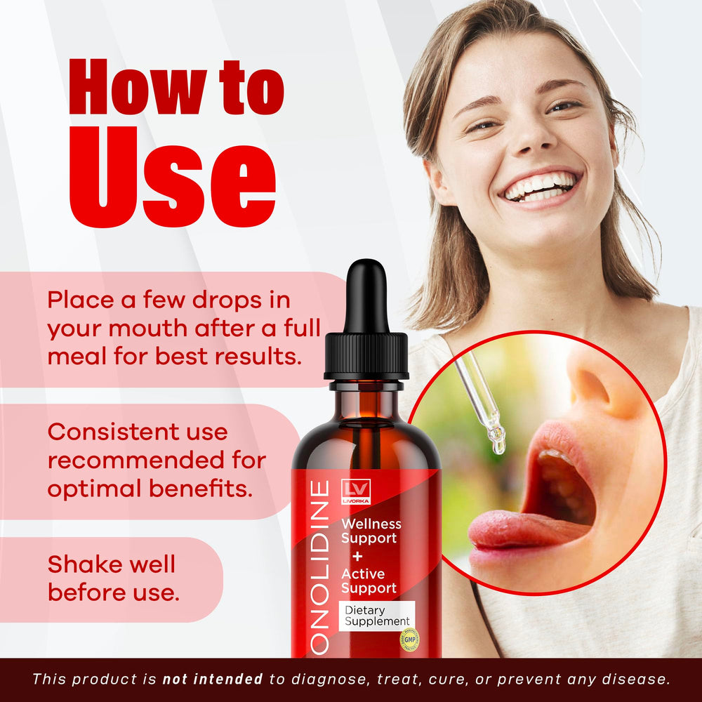 Front packaging of LIVORKA Conolidine Drops highlighting a natural formula