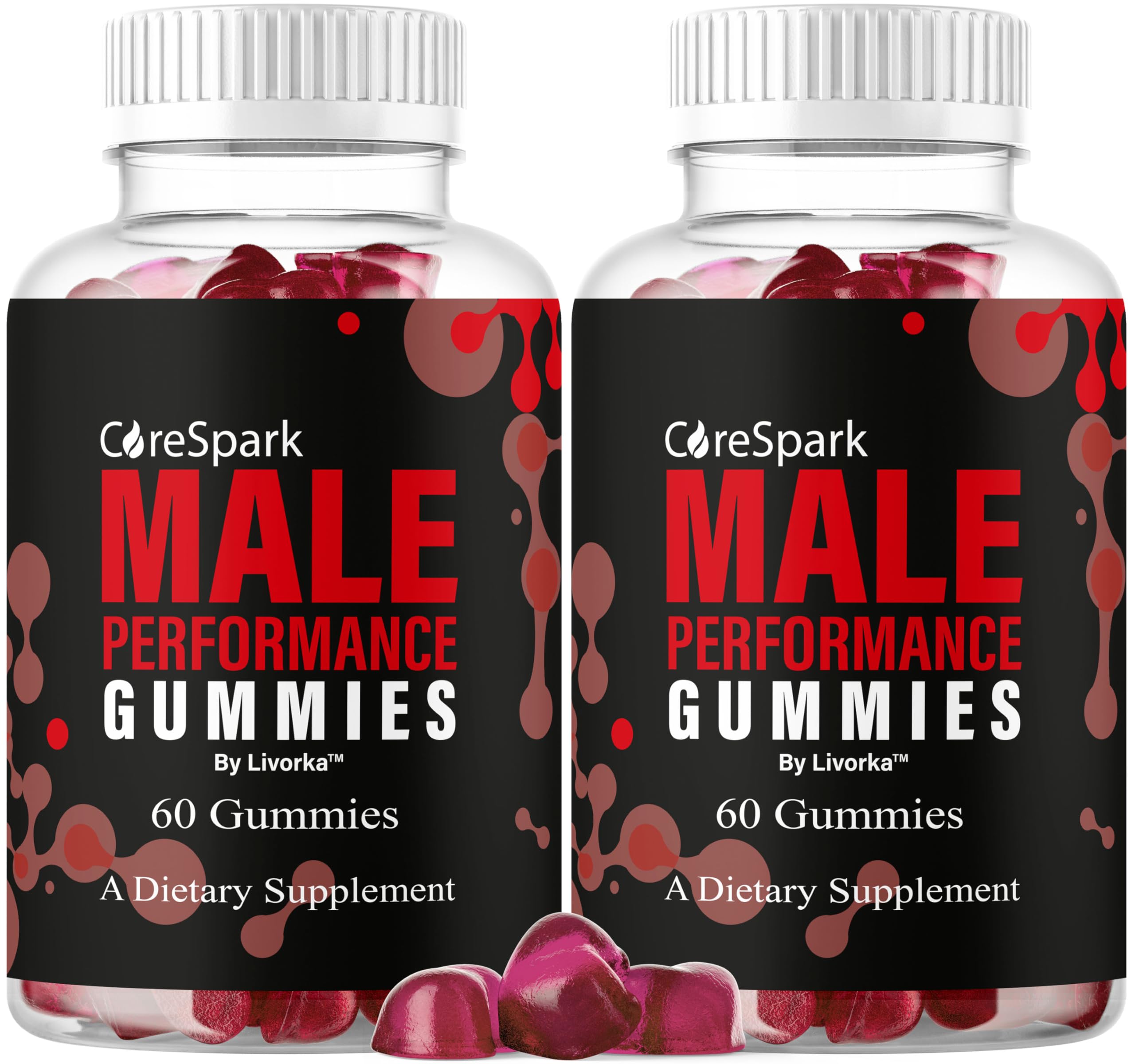 LIVORKA CoreSpark Gummies bottle-front for convenient daily wellness