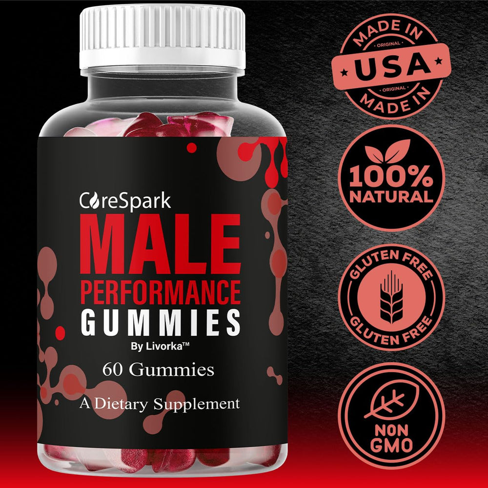LIVORKA CoreSpark Gummies packaging-box shows two-month supply