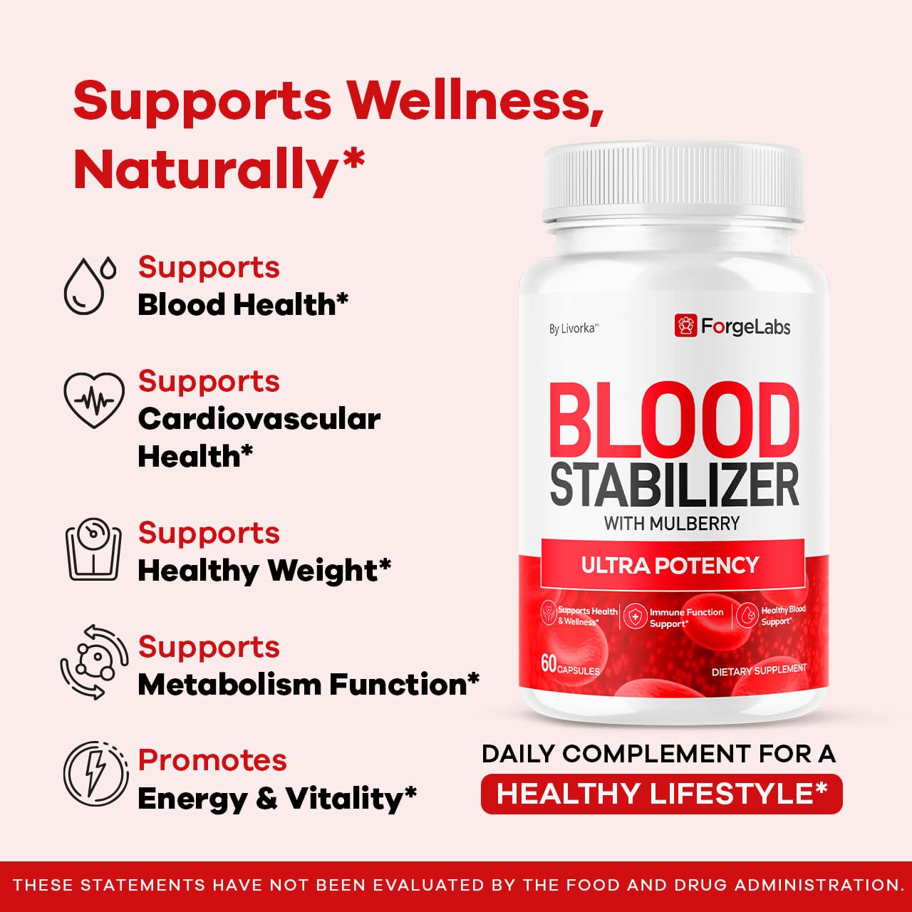 LIVORKA daily natural pills packaging showcases the two-pack design.