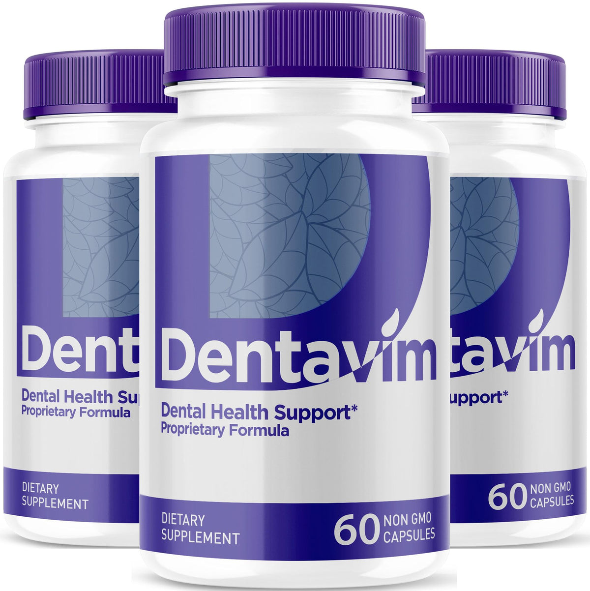 LIVORKA Dentavim bottle pour showing daily intake cue for oral protection