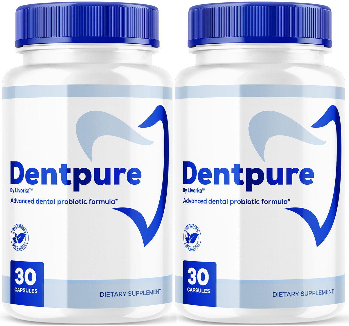 LIVORKA Dentpure Probiotics bottle front promotes daily oral wellness
